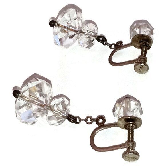 Beautiful 102-'s Crystal and Sterling Earrings - Picture 6 of 10